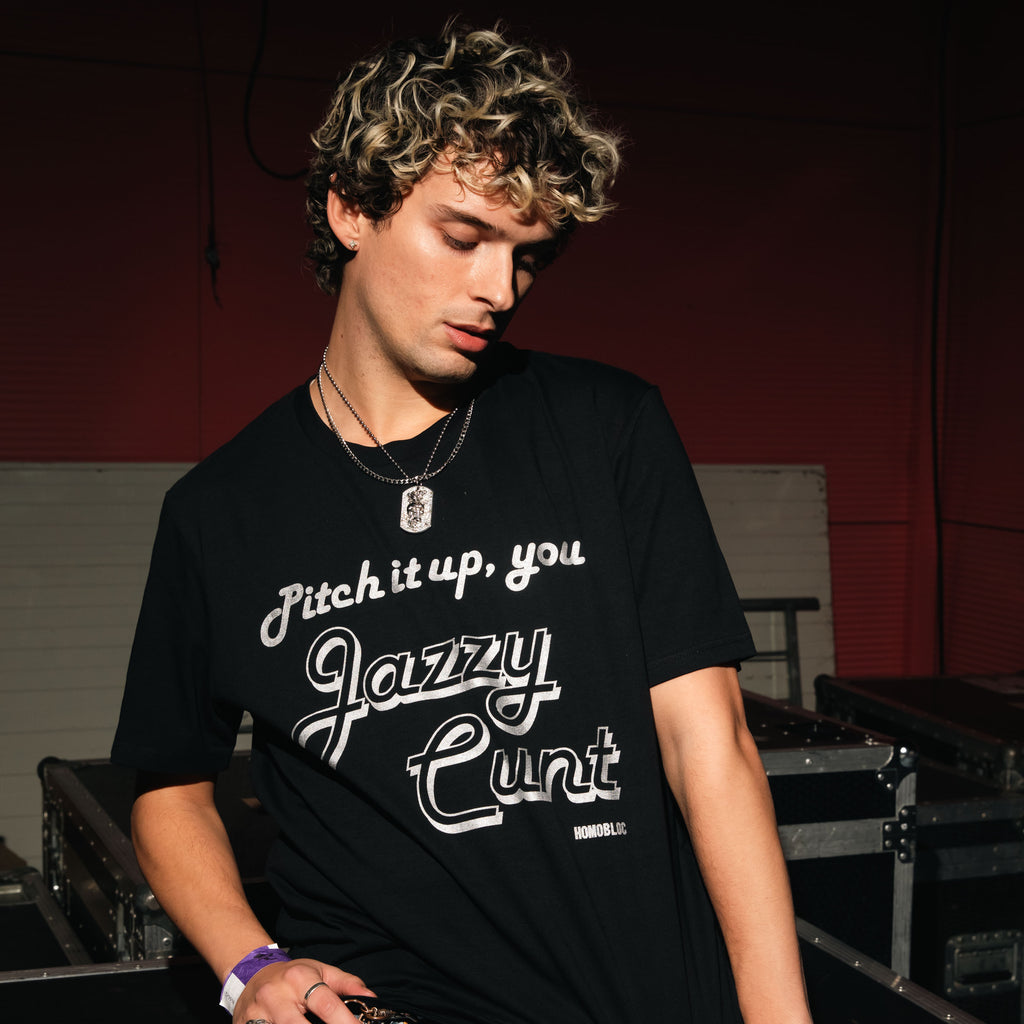 HOMOBLOC x HOMOELECTRIC - PITCH IT UP YOU JAZZY CVNT T-SHIRT
