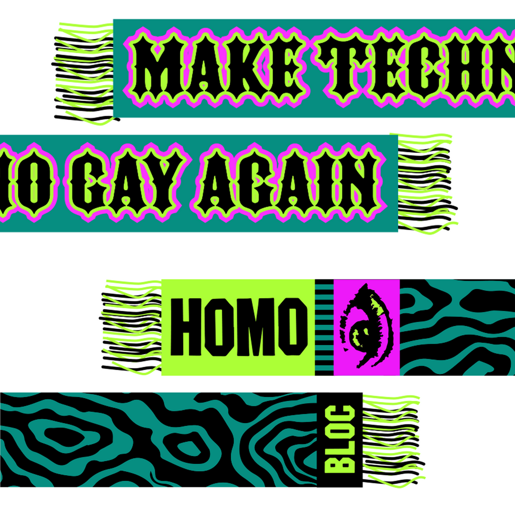 HOMOBLOC - MAKE TECHNO GAY AGAIN SCARF
